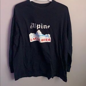 Authentic Vintage alpine beer cotton long sleeve